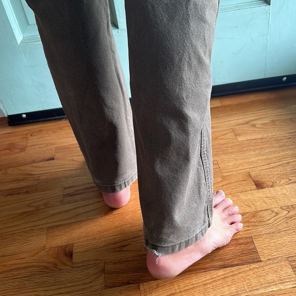 Vintage Dickies Jeans Green Size 34 Carpenter Pant - Picture 4 of 5